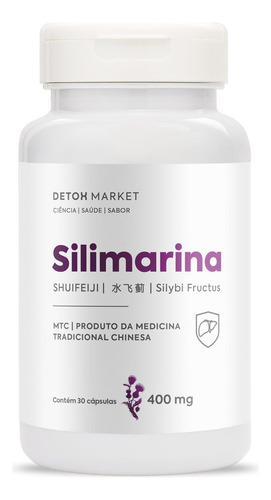 Silimarina 400 Mg - Cardo Mariano Detox Market (30 Cáps)