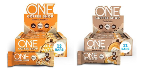 One Coffee Shop Barras De Proteína, Caramelo Macchiato Y Caf