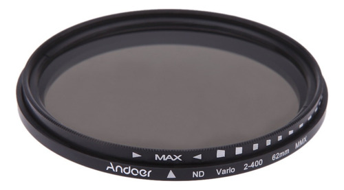 K Andoer 62mm Nd Fader Densidad Neutral Nd2 Ajustable A