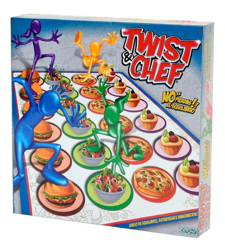 Twist & Cheff Juego De Equilibrio Ditoys Simil Twister