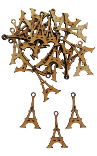 Silueta Torre Eiffel París Mdf 3.5cm Paquete De 50 Piezas