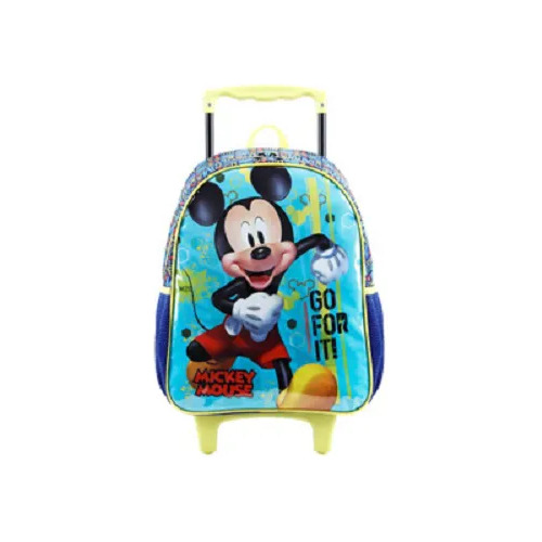 Kit Mochila Rodinha G Lancheira Estojo Escolar Mickey Mouse