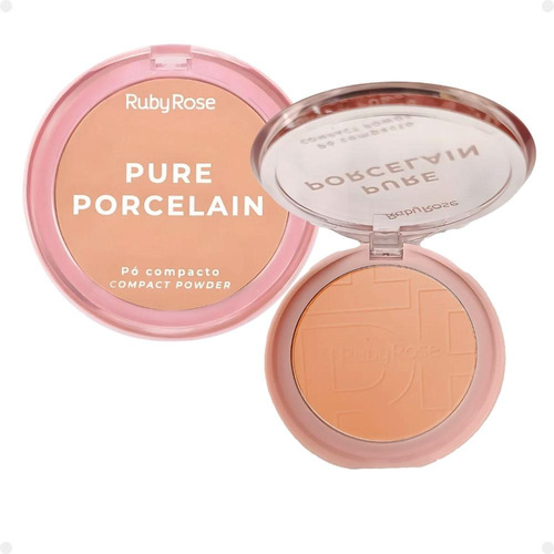 Pó Compacto Ruby Rose Pure Porcelain P30 Hbm401-3