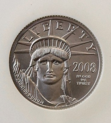 Moeda De Platina Usa Certificada Ms70 (a Maior) Com 7,857 G