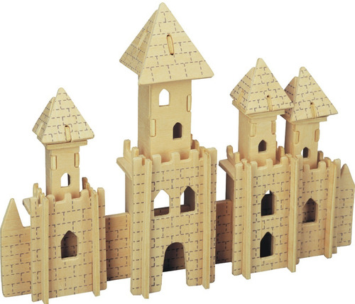 Rompecabezas De Madera 3d Wuundentoy, Castillo