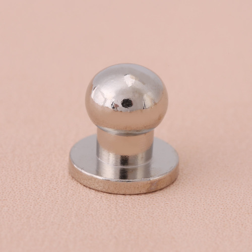 SALAKA Bot/ón de Remache 20 Piezas Cabeza Redonda de Bronce Bot/ón de Remache s/ólido Bot/ón de Remache de u/ñas de Cobre para Accesorios de Cuero DIY