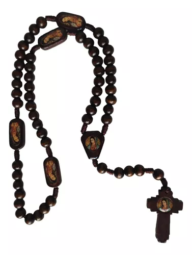 Rosario Madera negra VIRGEN DE FATIMA