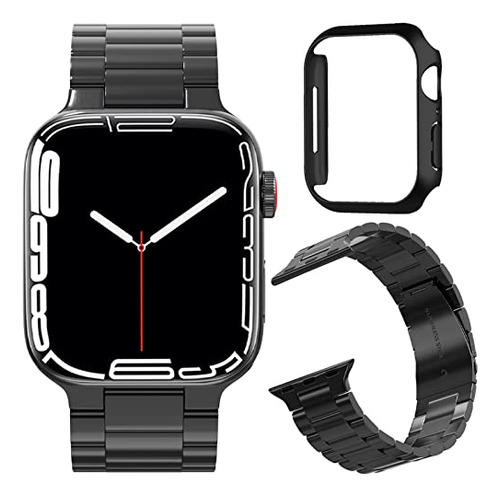 Miimall Compatible Con Apple Watch Series 7 45mm Banda Y Caj