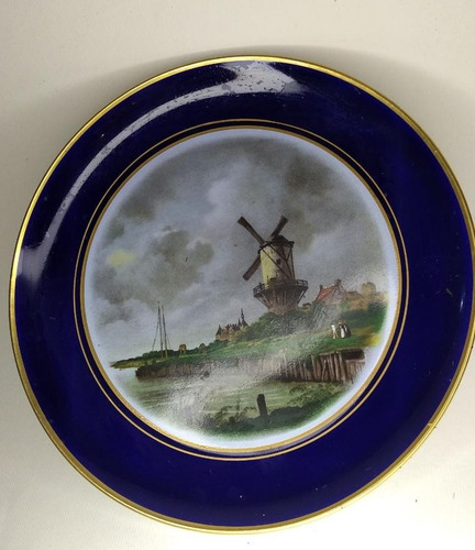 Lato Porcelana Lindner Kueps Bavaria Escena Holandesa Azul