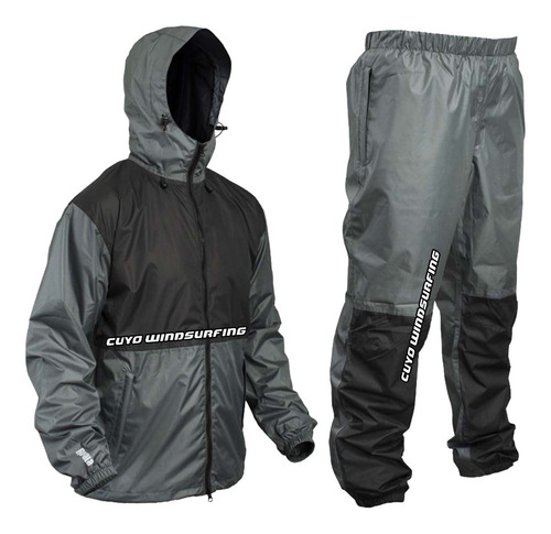 Campera Pantalon Conjunto Rapala Impermeable Liviano Pesca