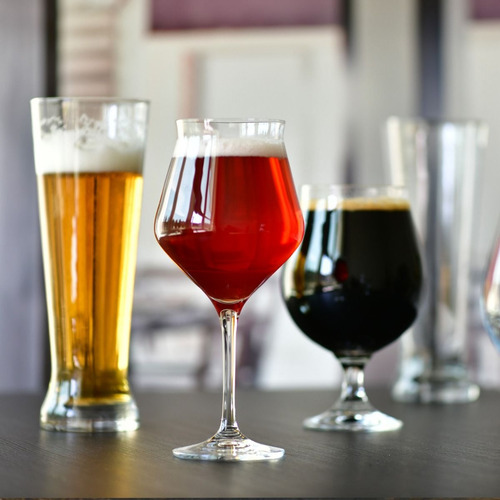 Set Copas Cerveceras Degustación Krosno Goblet Pilsener Teku Color Cristal