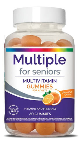 Multiple Seniors Gummies Multivitaminico En Gomitas 60u Oran