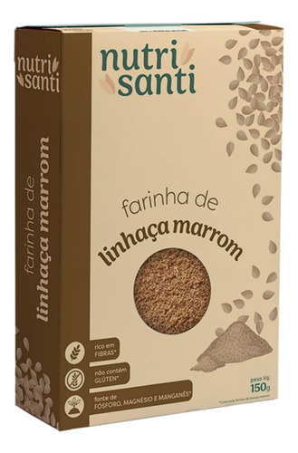 Farinha De Linhaça Marrom 150g Nutrisanti