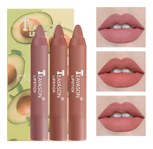 Lápiz Labial Mate De Larga Duración, Maquillaje Soft Crayon