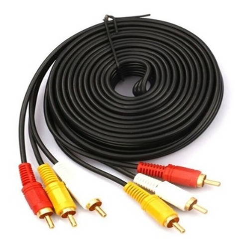 Imagen 2 de 10 de Cable Rca Ext Macho A Macho Audio Y Video 20 Metros Hd