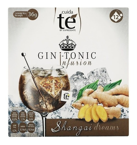 Cuida Té Gin-tonic Shangai Infusion, 12 Pirámides