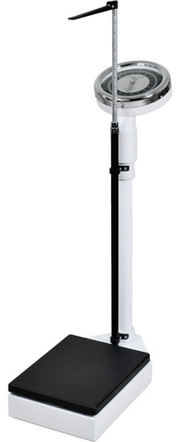 Bascula Balanza Mecanica con Estadimetro Alta Precision de 160 Kg Mide hasta 1.90 Metros de Altura Uso en Clinicas / Hospitales / Centros Medicos Nanofort