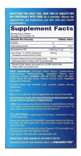 Osteo Triple Strength + Biflex + Turmeric - 80 Caps - Import Sem Sabor