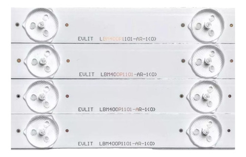 Kit Leds Hisense 40d37 (4tiras 11leds) - Aluminio, Nuevo