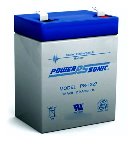 Batería Recargable Power Sonic Ps-1227 12v 2.9ah