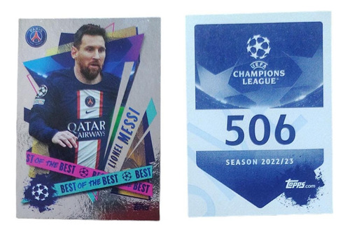 Figuritas Lionel Messi #506 Champions League 2022/23