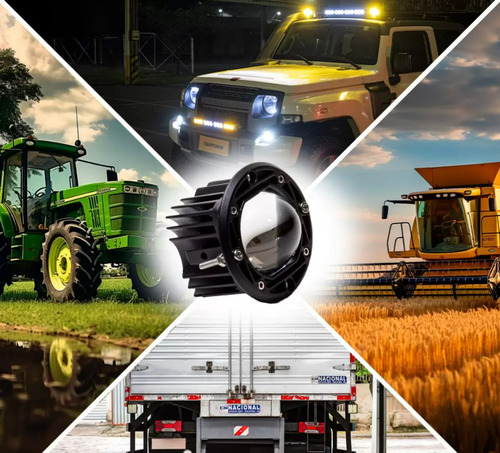 Farol Angel Eye De Embutir Led Duas Cores Tarponn Off Road