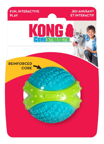 Kong Corestrength Ball L Pelota Juguete Dental Con Textura