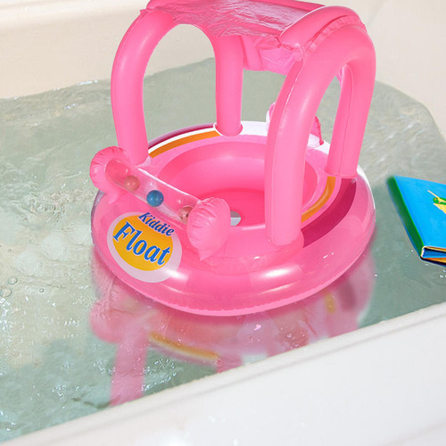 Flotador De Piscina Para Bebé Con Dosel Inflable, Flotador