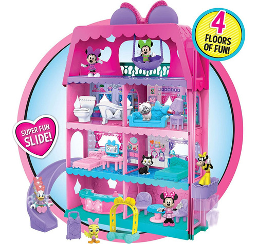 Imagen 8 de 8 de Minnie Mouse Hotel Bowtique Con Sonidos Y Accesorios