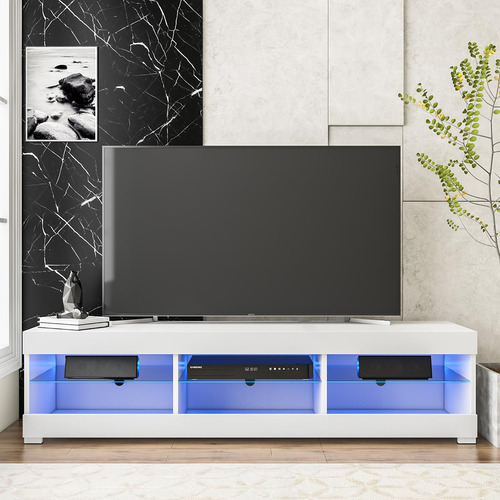 Hommpa Soporte De Tv Led Con Luces Led Para Tv De 65 Pulgada