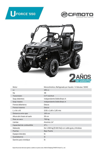 Imagen 14 de 22 de 4x4 Uforce 600utv /dolar Exclusivo Unidad 0km