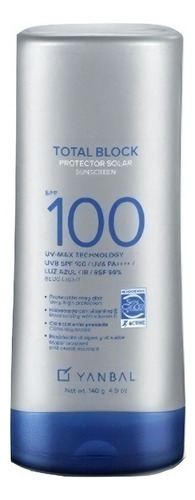Yanbal Total Block - Protector Solar Spf 100. 140g.