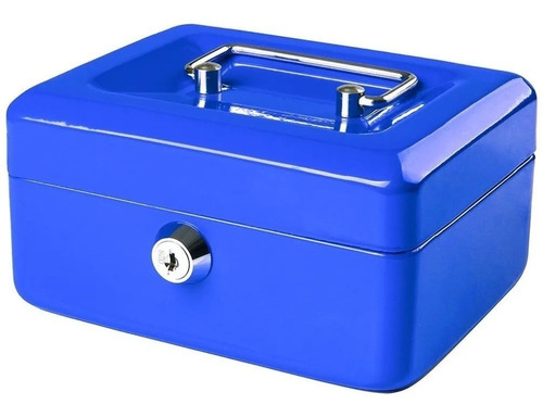 Imagen 1 de 2 de Caja De Seguridad Metal  Pequeña 15 X 12 Color Azul 01