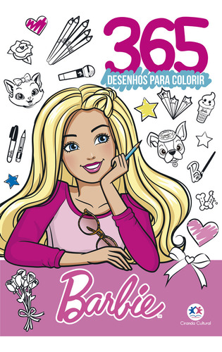 Coleção - Livro 365 Desenhos Para Colorir Barbie - Com Livro Brinde: Fadinhas Mágicas