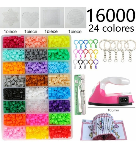 Kit De 16 000 Unidades De Cuentas Hama Mini Hama Perler De 2