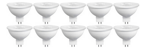 Foco led Philco 57256 Dicroica color blanco cálido 6W 3000K 450lm por 10 unidades