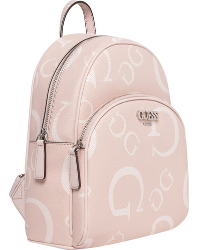 Mochila Guess Factory Cc961730-pwd Acabado de los herrajes Níquel Color Rosa Correa de hombro Rosa Diseño de la tela Lisa