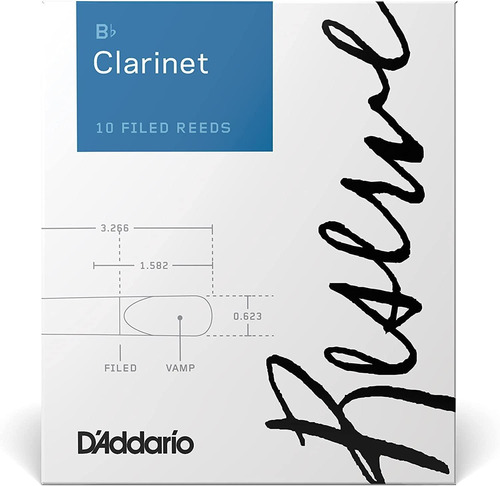 Set De Cañas Daddario Para Clarinete Slb 2.0 10 Un. Dcr1020