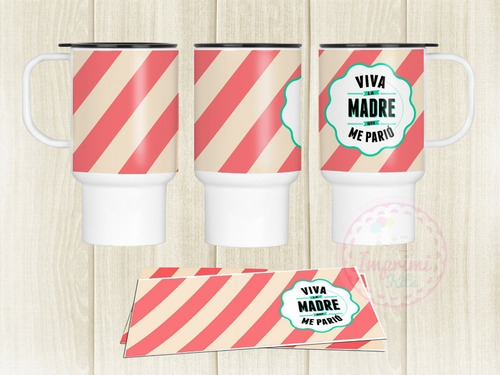 Diseños Jarros Termicos Dia De La Madre Sublimar Mockup