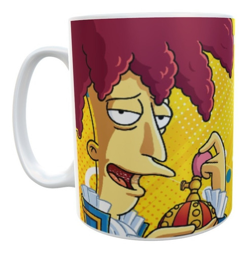 Taza Cerámica Bob Los Simpson Sublimada