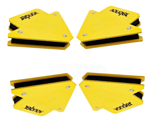 Kit 4 Esquadros Magnéticos Para Soldador Até 10 Kg - Vonder