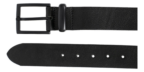 Cinturon Hombre Cuero Cinto Clasico Ancho Liso Moda Briganti Negro 100