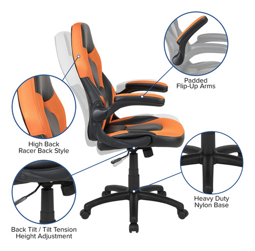 Juego De Escritorio Y Sillas Reclinables Flash Furniture En
