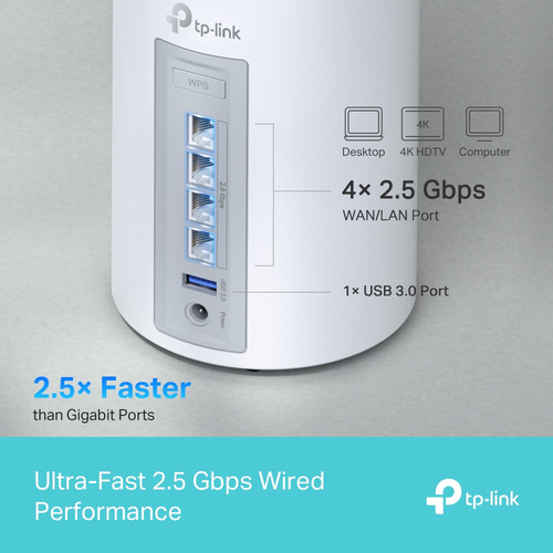 Sistema Mesh Wi-fi 7 Deco Be65 3pack Be11000 2.5gbps Tp-link