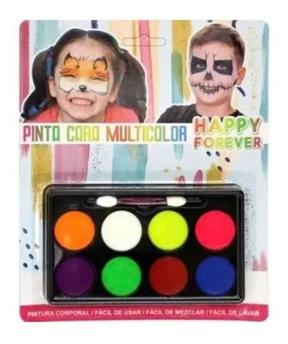 Pack Por 5 Pinta Carita Halloween Juego Diversion Niños