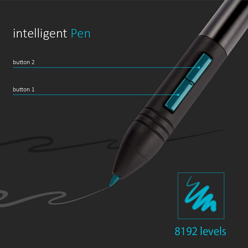 Tableta De Dibujo Gráfico Huion Wh1409 Wireless 8192 Pen