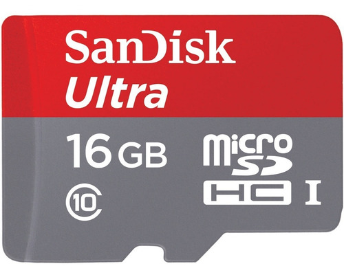 Memoria Sandisk Micro Sd 16gb 80 Mbs Clase 10 Garantia 1 Año