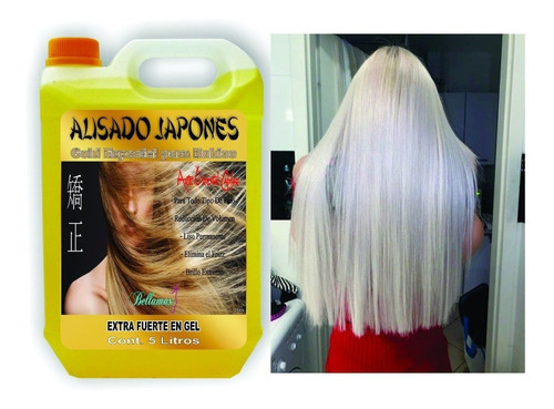 Bidon Alisado Definitivo Japones Gold Para Rubias 5 Lts