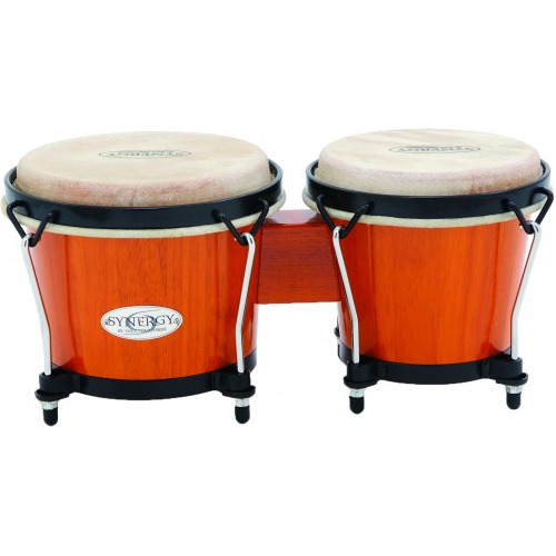 Bongo Semi Profesional Ftb105d Parches De Cuero