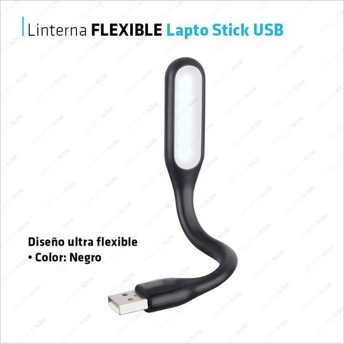 Imagen 2 de 10 de Luz Led Lampara Portatil Ultra Flexible Linterna Usb